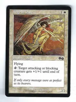Angelic Page - Urzas Saga - Magic The Gathering NM/M (Never Played) - Image 1