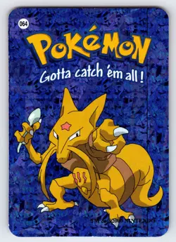 Kadabra #064 Pokemon Vending Prism Holo Sticker Card Authentic Nintendo - Nm/Vlp - Image 3