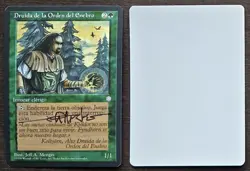 SIGNED MtG Magic Jeff Menges Artist Proof _Spanish Ice Age _ JUNIPER ORDER DRUID - Image 1