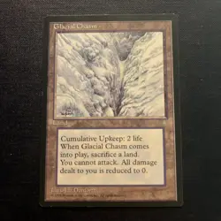 Glacial Chasm - Ice Age - Magic: The Gathering MTG - Rare - Reserved List - Image 1