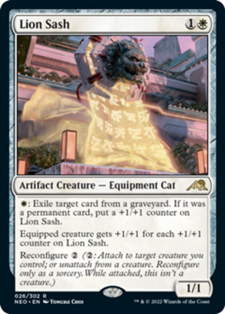 MTG Lion Sash NM-Mint Kamigawa: Neon Dynasty - Image 1