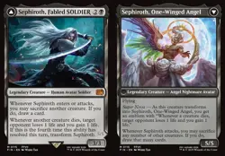 1x Sephiroth, Fabled SOLDIER // Sephiroth, One-Winged NM Eng MTG - Final Fantasy - Image 1
