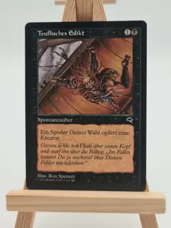 Teuflisches Edikt Sturmwind Magic Karte MTG deutsch (Diabolic Edict) - Image 1