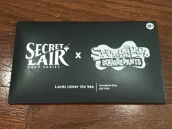 IN HAND Secret Lair SpongeBob Magic - Lands Under the Sea - Rainbow Foil - Image 1