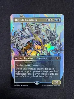 Riptide Gearhulk (BORDERLESS FOIL) - Aetherdrift (Magic the Gathering) - Image 1