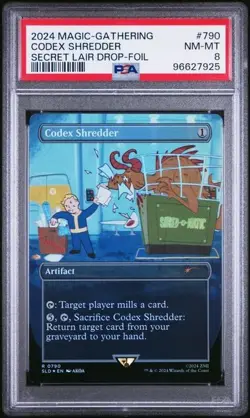 Codex Shredder (Foil) - #790 - MTG: Fallout SLD - PSA 8 - Image 1