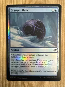 1x Cryogen Relic - Foil NM Eng MTG - Edge of Eternities - Image 1