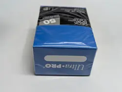 Ultra Pro Deck Box + 50 Card Protector Sleeves Standard Size to 75pt NEW Blue - Image 4