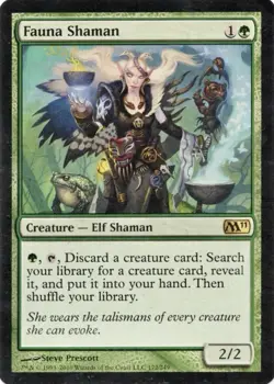 MTG Fauna Shaman - Magic 2011 #172 NM MTG Card - Image 1