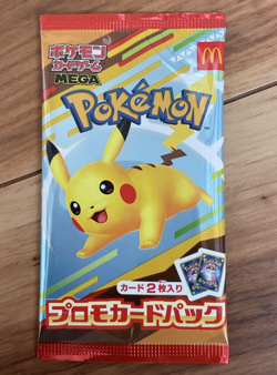 Pokemon Card McDonald's Promo pack 2025 MEGA Pikachu 020/M-P + Random Japanese - Image 1