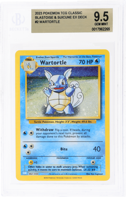 2023 Pokemon Trading Card Game Classic Wartortle BGS 9.5 - Image 1