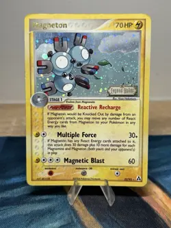 Magneton 22/92 Ex Legend Maker Reverse Holo Foil Rare Stamped Pokemon Card MP - Image 1