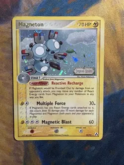 Magneton 22/92 Ex Legend Maker Reverse Holo Foil Rare Stamped Pokemon Card MP - Image 2