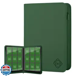 Trading Card Binder with 9 Side Loading Pocket Card Album Hold Up to 540 Card - Image 1