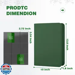 Trading Card Binder with 9 Side Loading Pocket Card Album Hold Up to 540 Card - Image 5