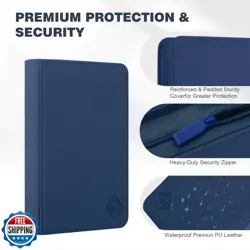 Trading Card Binder with 9 Side Loading Pocket Card Album Hold Up to 540 Card - Image 5