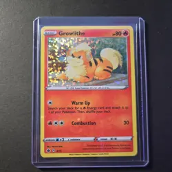 Pokemon Card Growlithe 4/15 2022 McDonalds Battle Match Holo Pokemon TCG NM/M - Image 1