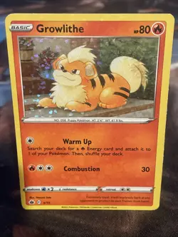 Pokemon Card Growlithe 4/15 2022 McDonalds Battle Match Holo Pokemon TCG NM/M - Image 1