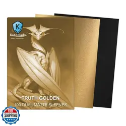 Truth Golden Dual Matte Card Sleeves, Katomula Card Sleeves for MTG, Standard - Image 2