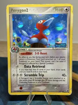 Porygon 2 12/115 Ex Unseen Forces Stamped Reverse Holo Foil Rare Pokemon Card HP - Image 1