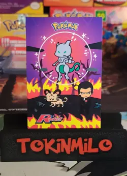 Bubble Shiny Mewtwo (HEART HOLO) Team Rocket Card Database Peru Pokemon - Image 1