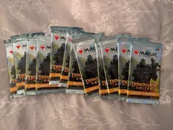 12qty Mtg Dominaria United Draft Booster Pack Lot (Free Shipping) - Image 1