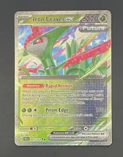 Pokemon Card Iron Leaves EX 025/162 Temporal Forces - Near Mint - Image 1