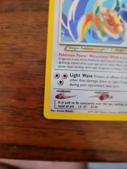 Pokemon Light Dragonite Neo Destiny Holo Card 14/105 Unlimited Rare - Image 5