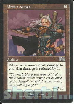 MTG Magic the Gathering URZA'S SAGA Urza's Armor Artifact 313 / 350 - Image 1
