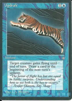 MTG Magic the Gathering ICE AGE Updraft Instant Blue - Image 1