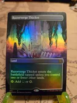 MTG Razorverge Thicket Phyrexia: All Will Be One Foil Borderless NM - Image 1