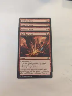 (4) Drill Too Deep *PLAYSET* Edge of Eternities Regular NM MTG - Image 1