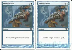 MTG Magic the Gathering TCG 8th Edition 2X Remove Soul Instant Blue 95 - Image 1