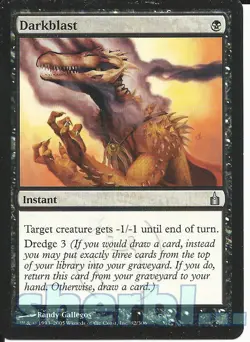 MTG Magic the Gathering TCG RAVNICA Darkblast Instant Black 82 / 306 - Image 1