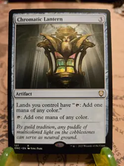 MTG Chromatic Lantern Commander: Phyrexia: All Will Be One Regular Rare NM - Image 1