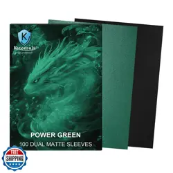 Power Green Dual Matte Card Sleeves, Katomula Card Sleeves for MTG, Standard - Image 2