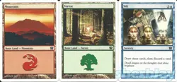 MTG Magic the Gathering TCG 9th Ninth Edition Sift Sorcery Forest Mountain - Image 1