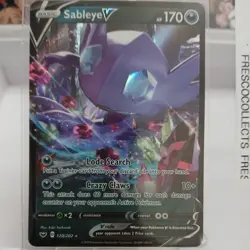 Pokemon TCG 2020 Sableye V Full Art 194/202 Swsh01 Sword & Shield Foil NR MT - Image 1