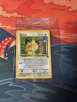 Pokemon TCG Meowth Holo #10 Black Star Gameboy Exclusive Factory Sealed - Image 1