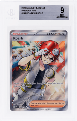 2023 Pokemon Scarlet and Violet Paradox Rift Roark Ur Holo #242 BGS 9 - Image 1