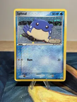 Spheal 65/92 EX Legend Maker Reverse Holo Foil Stamped 2006 Pokemon FART SWIRL - Image 1