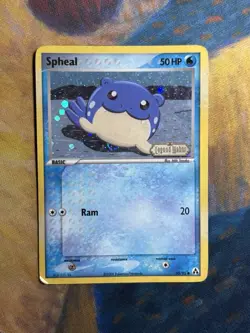 Spheal 65/92 EX Legend Maker Reverse Holo Foil Stamped 2006 Pokemon FART SWIRL - Image 2