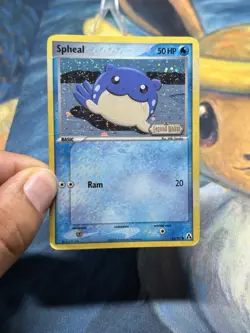 Spheal 65/92 EX Legend Maker Reverse Holo Foil Stamped 2006 Pokemon FART SWIRL - Image 3