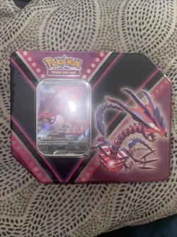 2020. Pokemon TCG Pokemon V Powers Tin Fall Eternatus NEW TIN BOX,,,,,,,,,,,, - Image 1