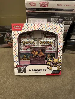Pokemon TCG Scarlet & Violet 151 Collection Alakazam Ex Box - Image 1