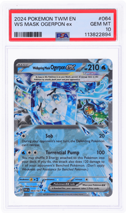2024 Pokemon Twilight Masquerade Ws Mask Ogerpon Ex #64 PSA 10 - Image 1