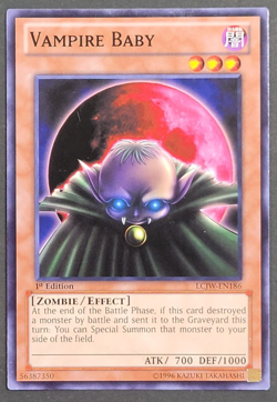 Yugioh TCG - Vampire Baby - LCJW-EN186 - NM - Common - 1st Ed, Dark Zombie 2013 - Image 1
