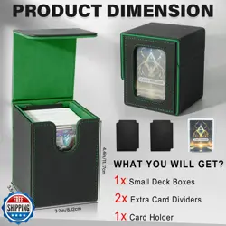 Jaffzora Deck Box for MTG Commander, Magnetic Card Display Case, TCG Card Sto - Image 2
