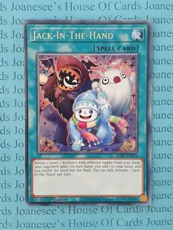 JUSH-EN054 Jack-In-The-Hand Rare Yu-Gi-Oh Card 1st Edition New - Image 1
