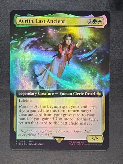 Aerith, Last Ancient (Extended Art) R0163 - MTG Commander: Final Fantasy - Foil - Image 1